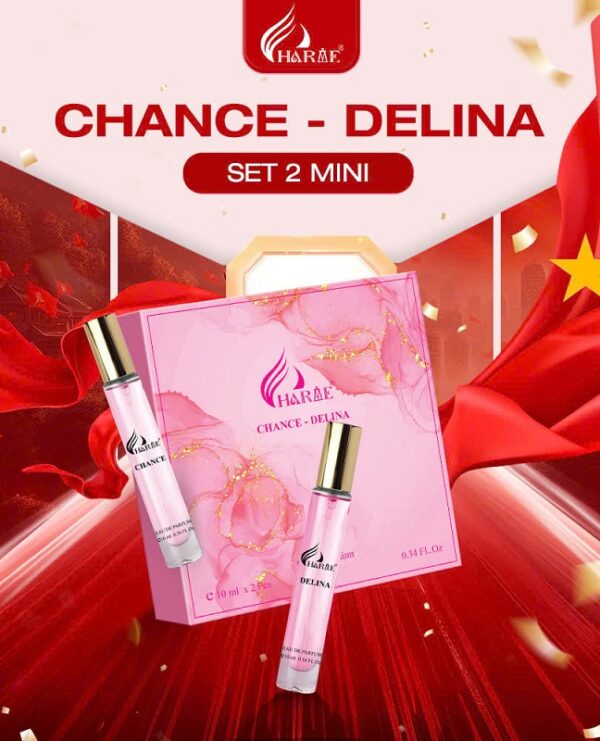 Set 2 nước hoa Charme 10ml nữ : CHANCE - DELINA Eau de parfum - Ảnh 3