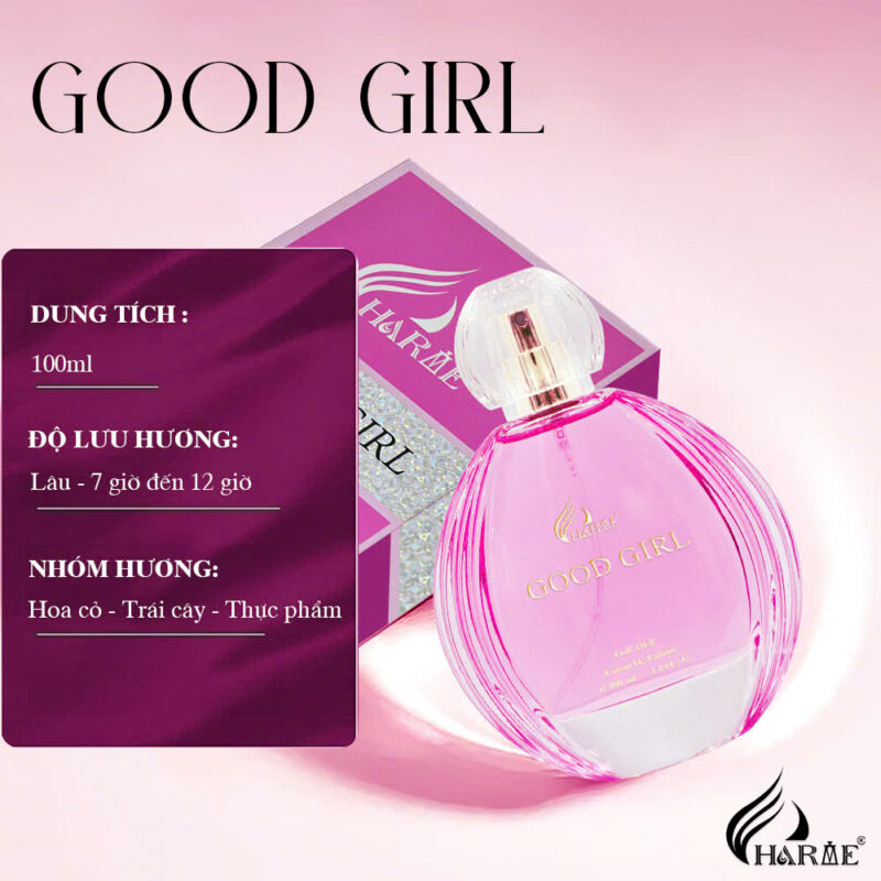 nước hoa nữ charme good girl 100ml 2024