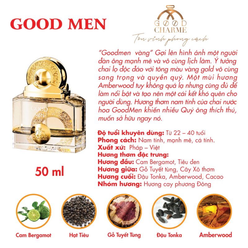 nước hoa nam good men gold 50ml