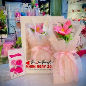 💐 Tôn Vinh Người Gieo Chữ - Set Hoa Tulip 2 Bông Đặc Biệt Tri Ân 20/11! 💐